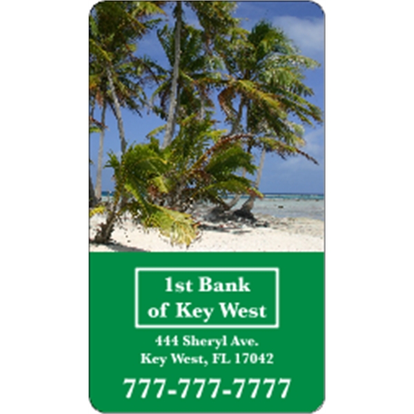 3.5" x 2" business card magnets with round corners, .019" or... from ASI 89910 Stouse, LLC