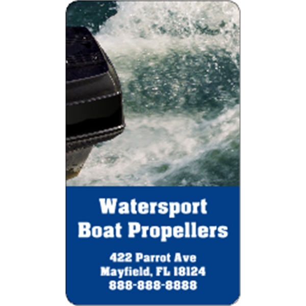 3.5" x 2" business card magnets with round corners, .019" or... from ASI 89910 Stouse, LLC