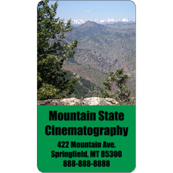 3.5" x 2" business card magnets with round corners, .019" or... from ASI 89910 Stouse, LLC