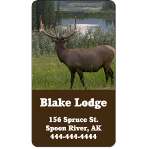 3.5" x 2" business card magnets with round corners, .019" or... from ASI 89910 Stouse, LLC