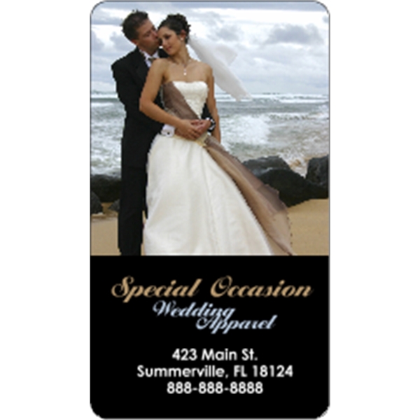 3.5" x 2" business card magnets with round corners, .019" or... from ASI 89910 Stouse, LLC