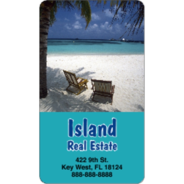 3.5" x 2" business card magnets with round corners, .019" or... from ASI 89910 Stouse, LLC