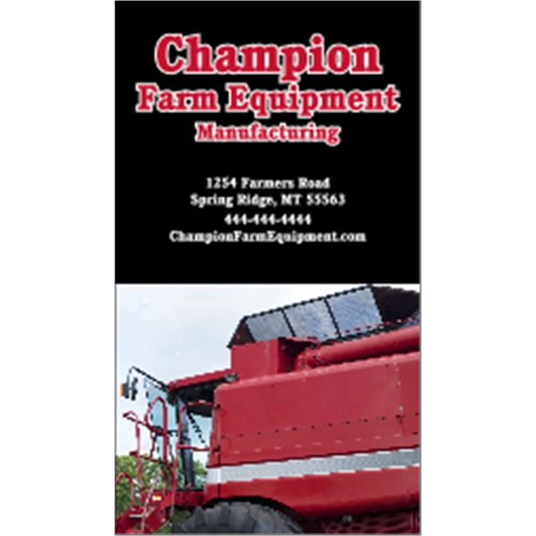 3.5" x 2" business card, magnet with square corners and 4... from ASI 89910 Stouse, LLC