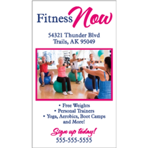 3.5" x 2" business card, magnet with square corners and 4... from ASI 89910 Stouse, LLC