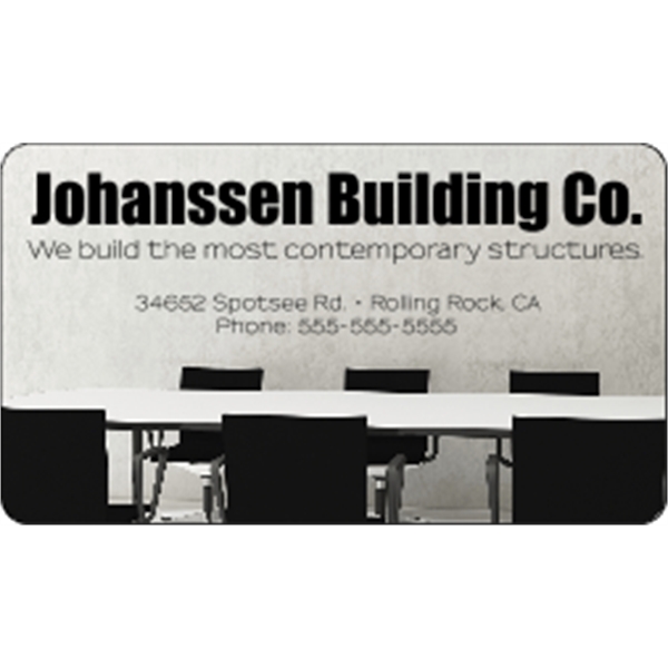 3.5" x 2" business card magnets with round corners, .019" or... from ASI 89910 Stouse, LLC