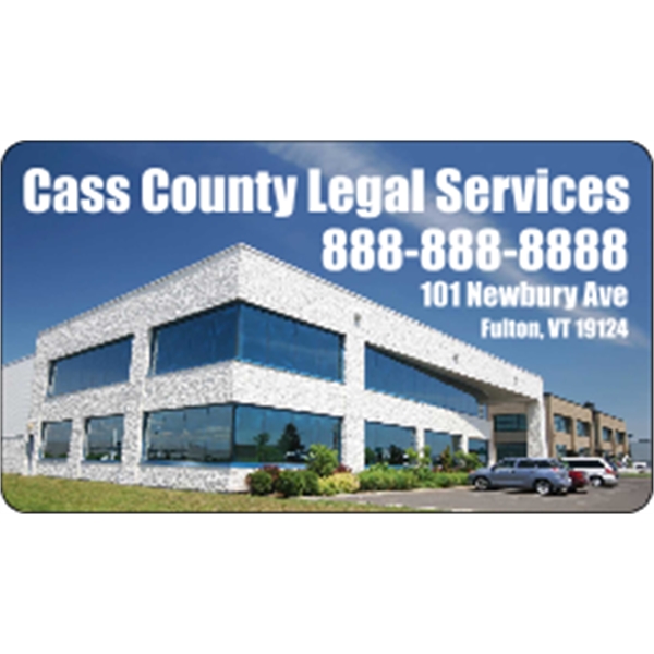 3.5" x 2" business card magnets with round corners, .019" or... from ASI 89910 Stouse, LLC