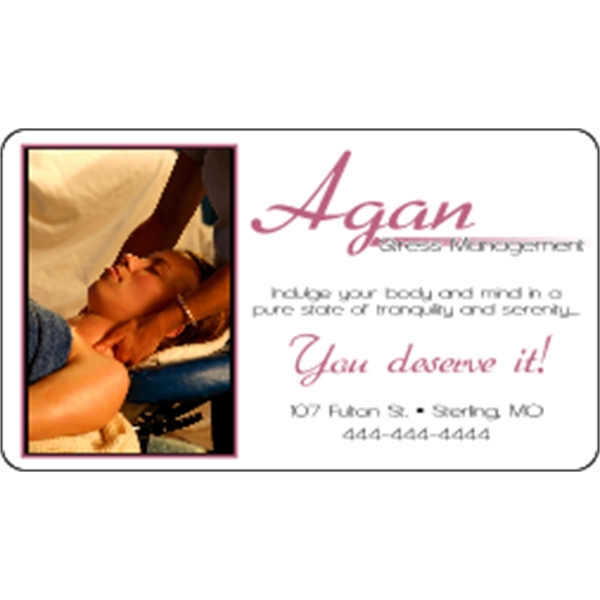 3.5" x 2" business card magnets with round corners, .019" or... from ASI 89910 Stouse, LLC