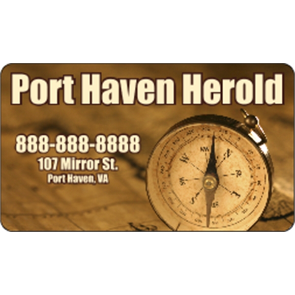 3.5" x 2" business card magnets with round corners, .019" or... from ASI 89910 Stouse, LLC