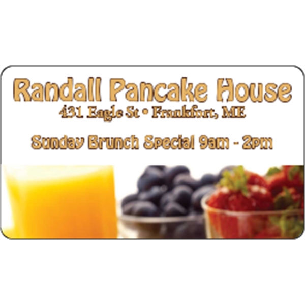 3.5" x 2" business card magnets with round corners, .019" or... from ASI 89910 Stouse, LLC