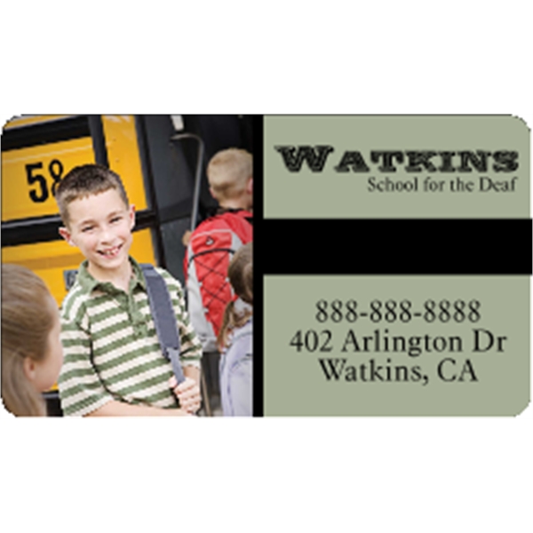 3.5" x 2" business card magnets with round corners, .019" or... from ASI 89910 Stouse, LLC