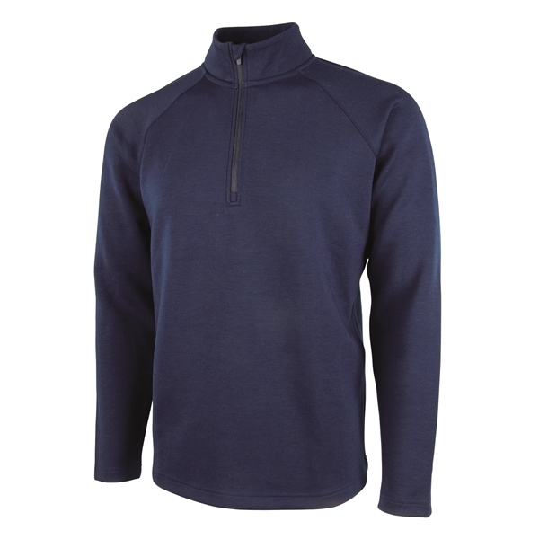 Men's 75/19/6 polyester, rayon and spandex Seaport quarter-zipper pullover sweatshirt.... from ASI 44620 Charles River Apparel