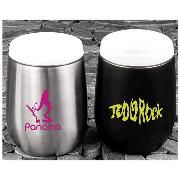 9 oz. wine tumbler with stainless steel exterior, ceramic inner coating... from ASI 99030 Zipline / Zipline®
