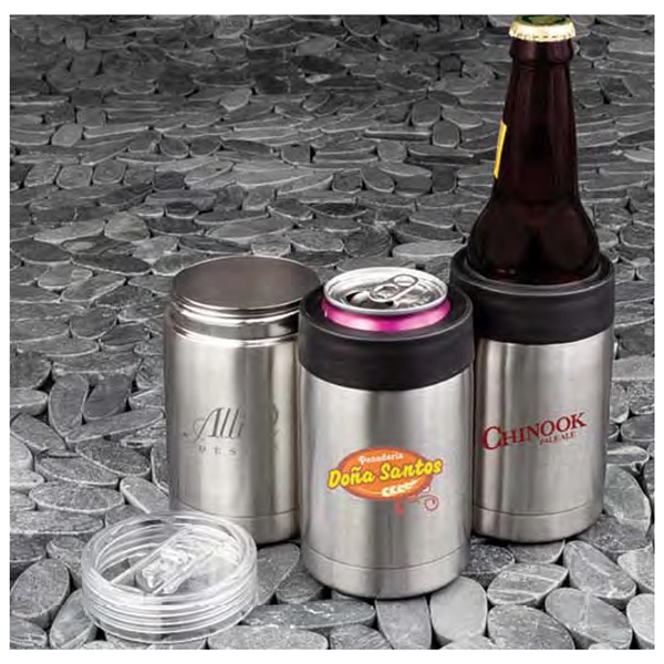 3-in-1 drinkware set that features a 10 oz., capacity double wall... from ASI 99030 Zipline / Zipline®