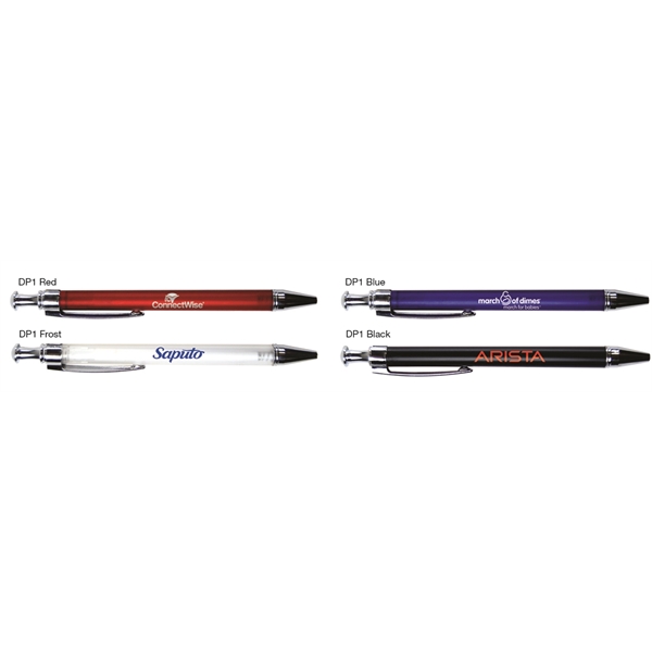 Retractable ballpoint pen with black ink... from ASI 50873 Drum-Line / Drum-line Inc