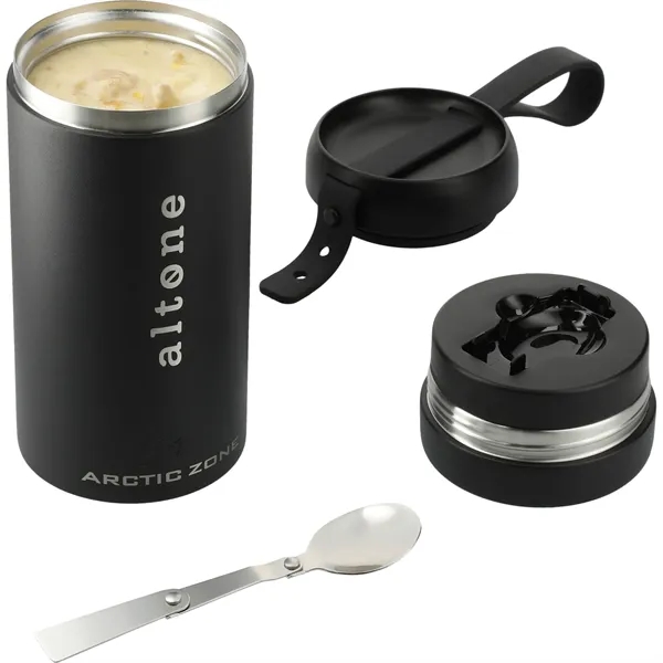 20oz meal container with spoon, strap, and snack storage... from ASI 66887 PCNA / Leed’s