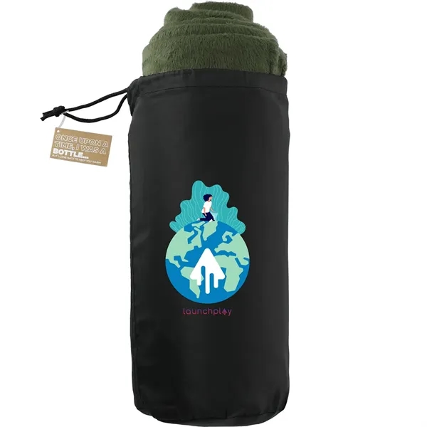 50" x 60" recycled PET fleece blanket with canvas pouch.... from ASI 66887 PCNA / Leeds