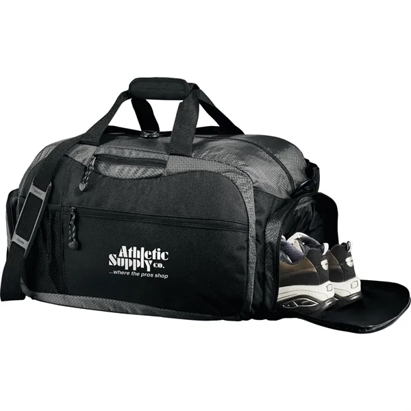 11" x 12" x 20" duffel bag with multiple pockets.... from ASI 66887 PCNA / Leed’s