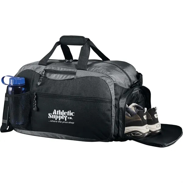11" x 12" x 20" duffel bag with multiple pockets.... from ASI 66887 PCNA / Leed’s