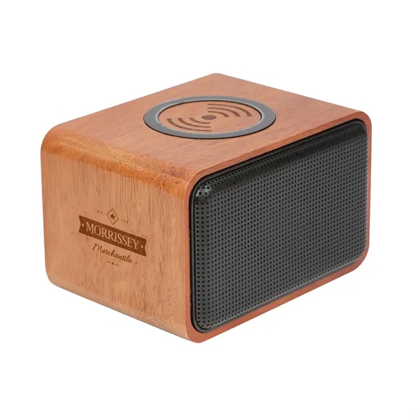Wooden Bluetooth speaker with wireless charging pad.... from ASI 66887 PCNA / Leeds