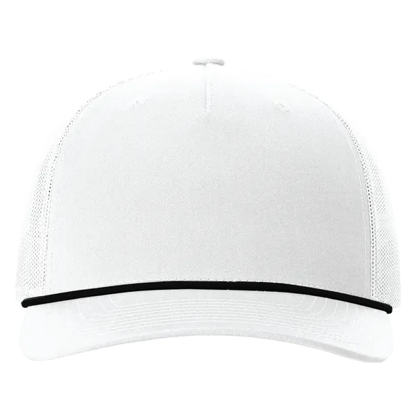 Richardson 112FPR snapback five-panel cotton and polyester trucker cap with leatherette... from ASI 74601 Calico