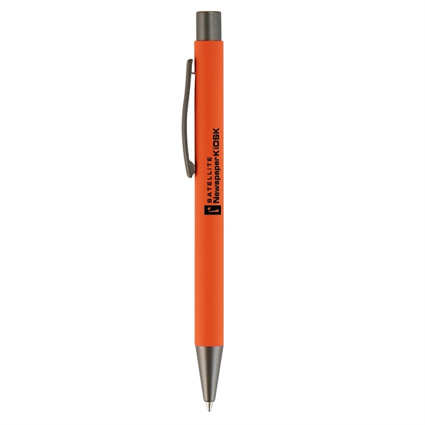 5 1/2" x 3/8" ABS plastic and aluminum retractable plunger ballpoint... from ASI 52840 Evans Manufacturing