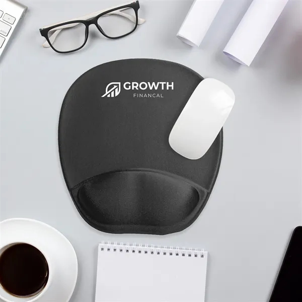 Premium memory foam mouse pad with wrist support.... from ASI 61966 HPG / HandStands