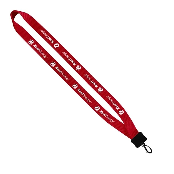 3/4" x 17" smooth nylon lanyard with plastic clamshell and swivel... from ASI 88060 Snugz/USA Inc / SnugZ USA®