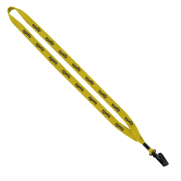 1/2" x 16" economy polyester lanyard with metal crimp and plastic... from ASI 88060 Snugz/USA Inc / SnugZ USA®