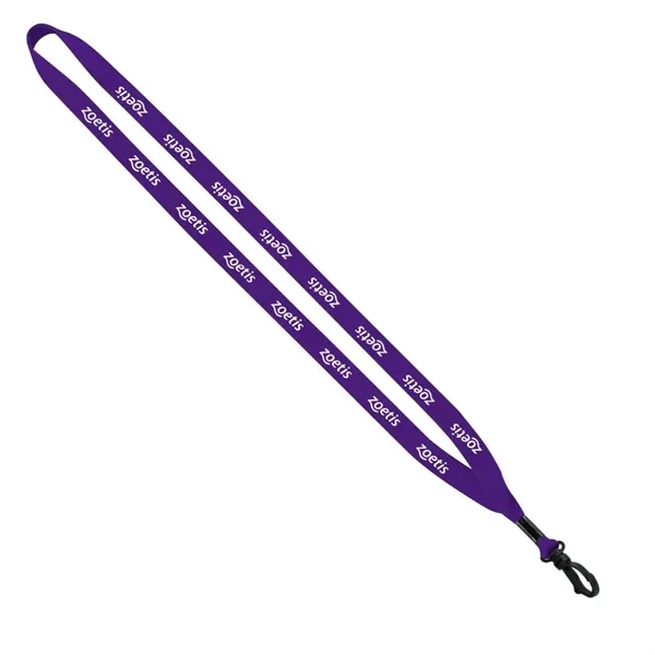 1/2" x 16" economy polyester lanyard with metal crimp and plastic... from ASI 88060 Snugz/USA Inc / SnugZ USA®
