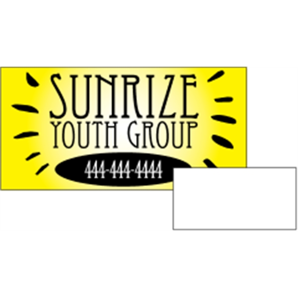 2.75" x 1.375" rectangle shaped magnet with 4CP customization.... from ASI 89910 Stouse, LLC