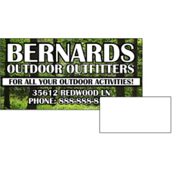 2.75" x 1.375" rectangle shaped magnet with 4CP customization.... from ASI 89910 Stouse, LLC