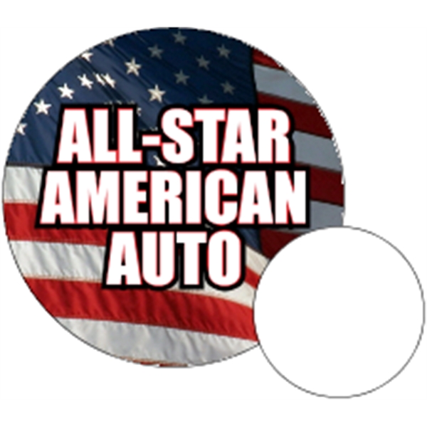 2.5" dia. circle shaped magnet with 4CP customization.... from ASI 89910 Stouse, LLC