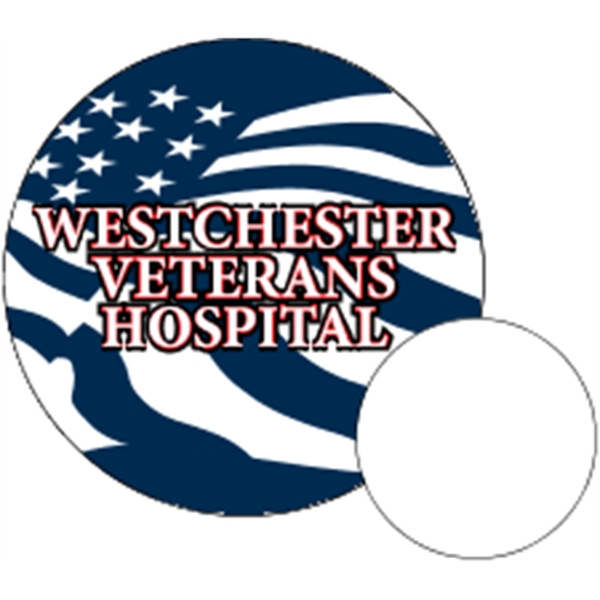 2.5" dia. circle shaped magnet with 4CP customization.... from ASI 89910 Stouse, LLC