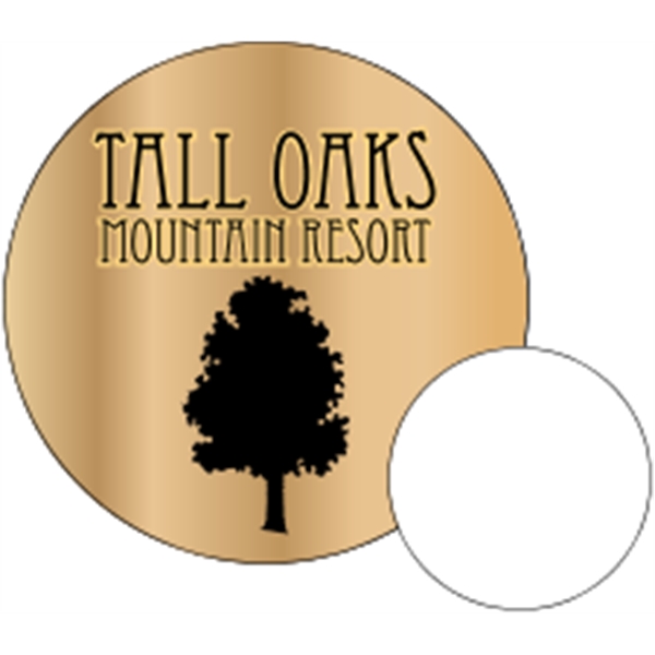 2.5" dia. circle shaped magnet with 4CP customization.... from ASI 89910 Stouse, LLC