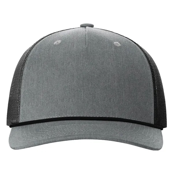 Richardson 112FPR snapback five-panel cotton and polyester trucker cap with leatherette... from ASI 74601 Calico