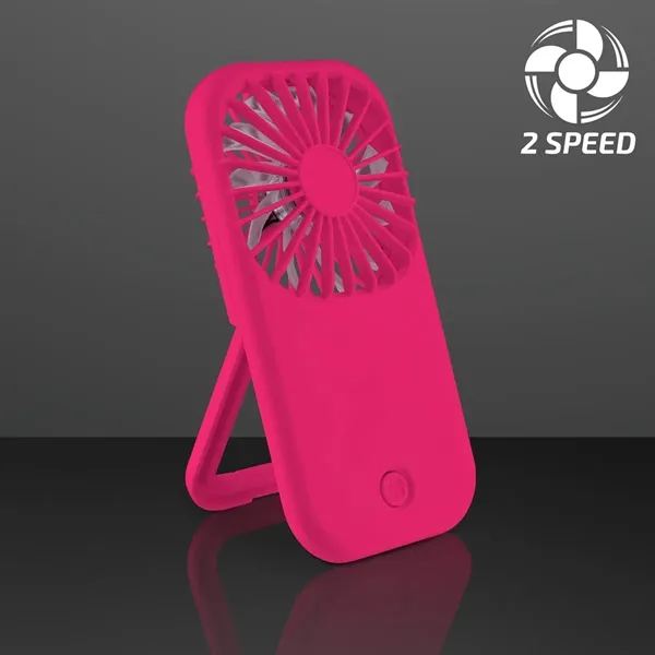 Magenta Pink Fan with Kickstand; Blank & Imprint Pricing... from ASI 34194 ALightPromos