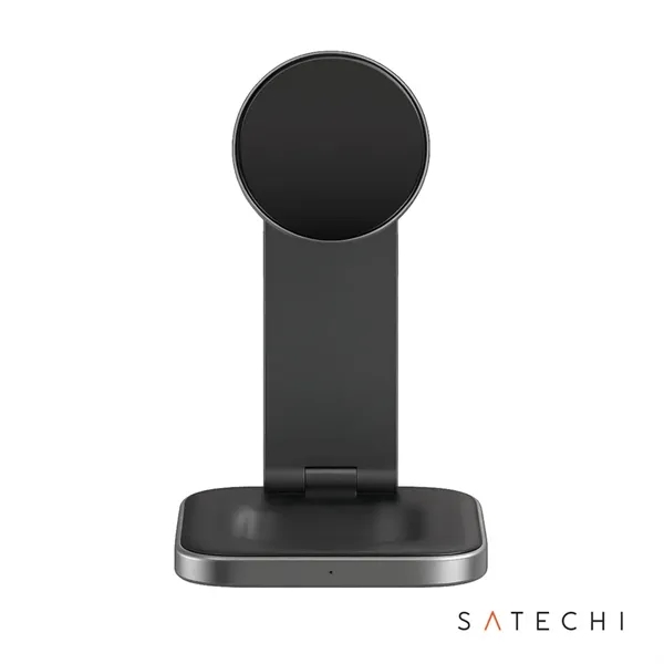 The SATECHI® 3-in-1 Qi2 Wireless Charging Stand, Type A,C,G Plugs. Keep... from ASI 84592 St Regis Group