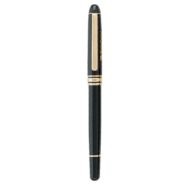 Cap off ballpoint pen with elegant enamel finish brass barrel.... from ASI 31517 Admart Products / Admart Line