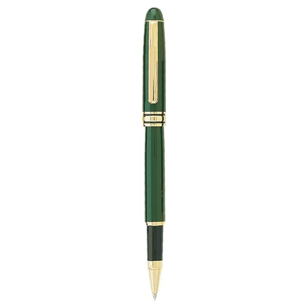 Cap off ballpoint pen with elegant enamel finish brass barrel.... from ASI 31517 Admart Products / Admart Line