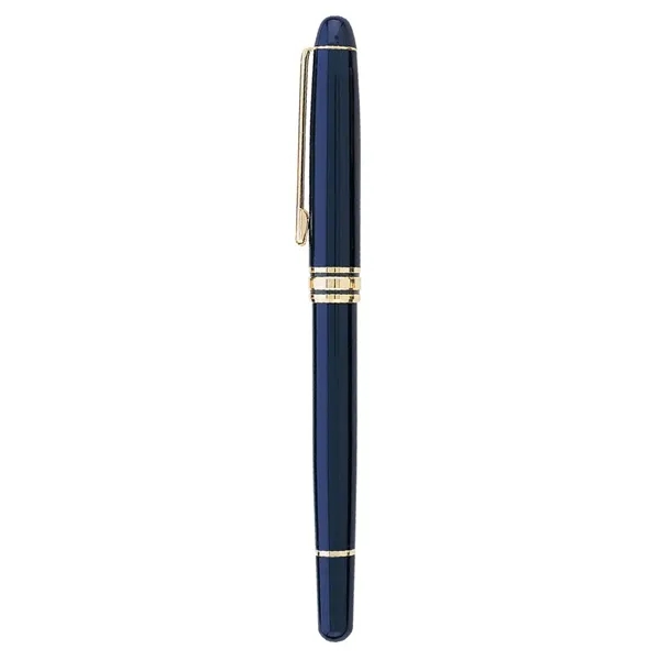 Cap off ballpoint pen with elegant enamel finish brass barrel.... from ASI 31517 Admart Products / Admart Line