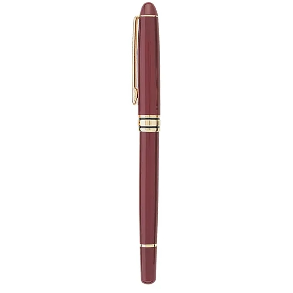 Cap off ballpoint pen with elegant enamel finish brass barrel.... from ASI 31517 Admart Products / Admart Line