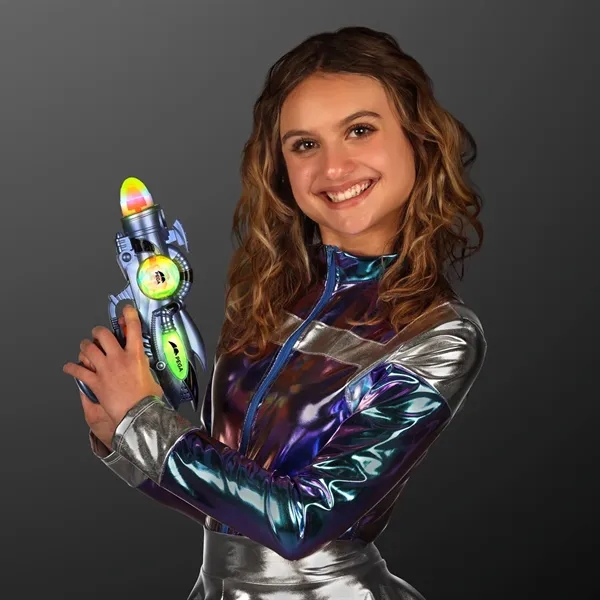 Space Sounds Light Up Gun Toy; Blank and Printed Pricing... from ASI 34194 ALightPromos
