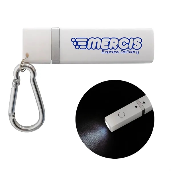 Carabiner Alarm LED Key Light... from ASI 36730 Ariel Premium Supply Inc