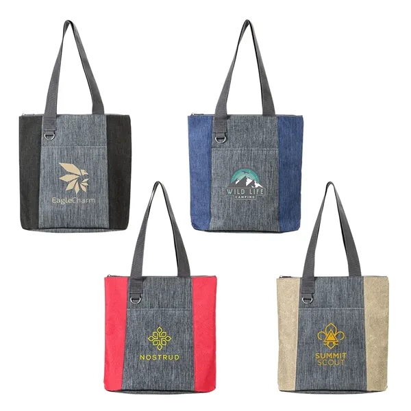 Heathered Polyester Event Tote... from ASI 36730 Ariel Premium Supply Inc