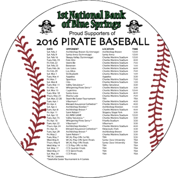 5.5" dia. circle-shaped baseball magnet with four color process printing.... from ASI 89910 Stouse, LLC