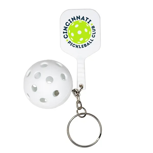 Pickleball Keychain is fun and functional accessory is the perfect way... from ASI 62660 Innovation Line