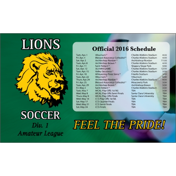 5.625" x 3.5" schedule magnet with square corners and digitally printed,... from ASI 89910 Stouse, LLC