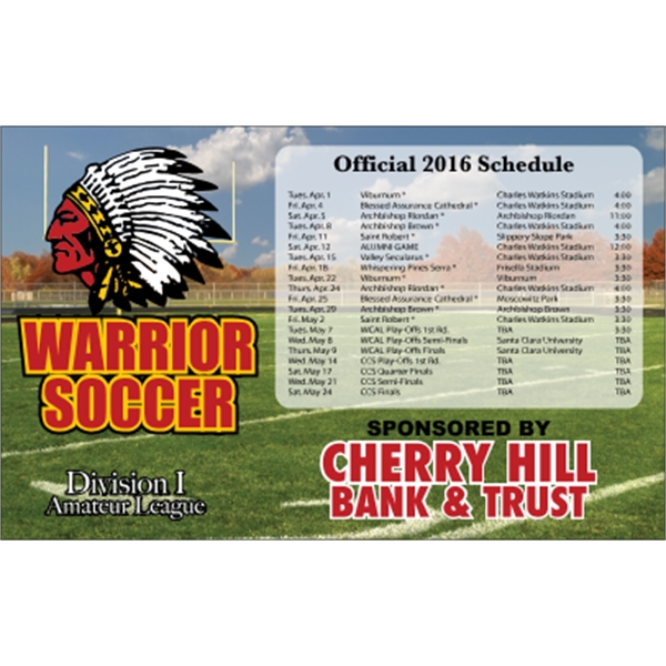 5.625" x 3.5" schedule magnet with square corners and digitally printed,... from ASI 89910 Stouse, LLC