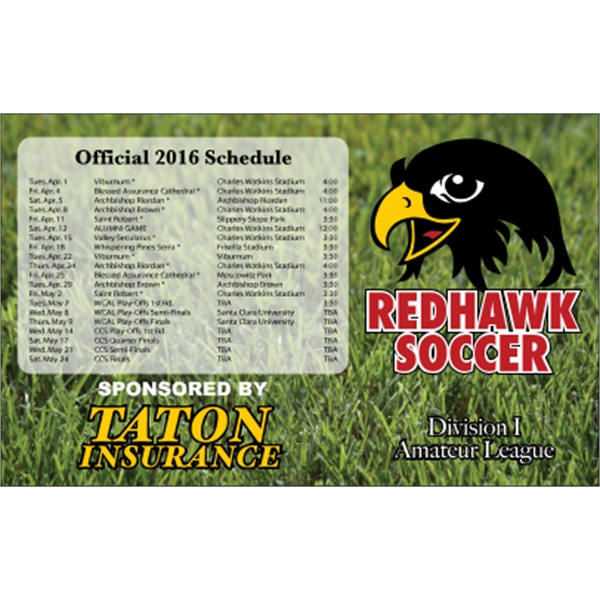 5.625" x 3.5" schedule magnet with square corners and digitally printed,... from ASI 89910 Stouse, LLC
