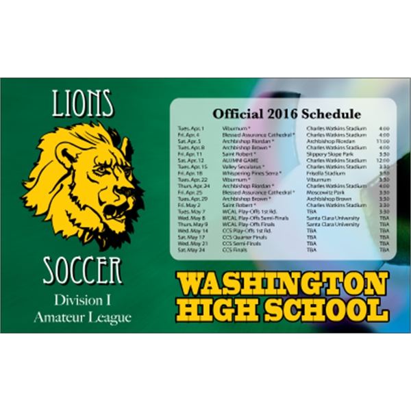 5.625" x 3.5" schedule magnet with square corners and digitally printed,... from ASI 89910 Stouse, LLC